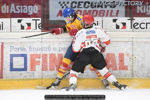 2021-01-24 Hockey Asiago-Valpellice Bulldogs U19 1281 Emanuele Piotto